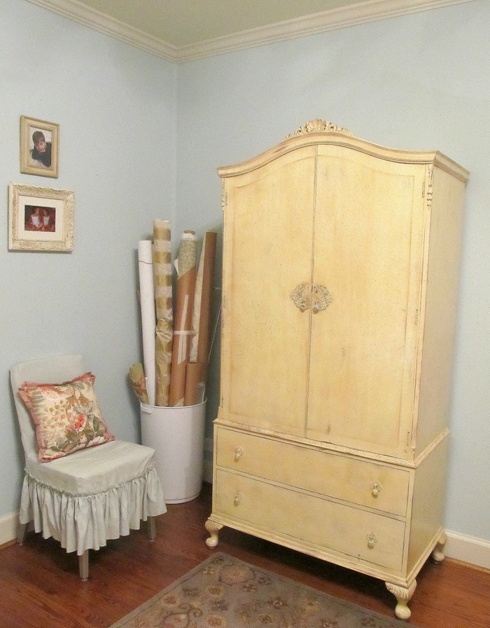French Armoire Sewing Cabinet