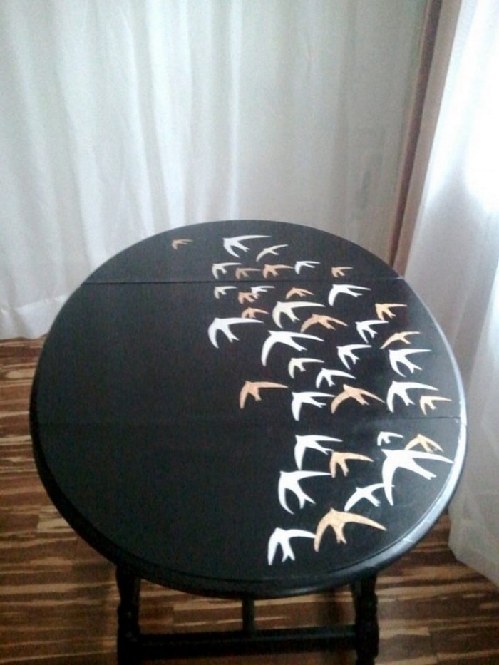Hand-painted tables