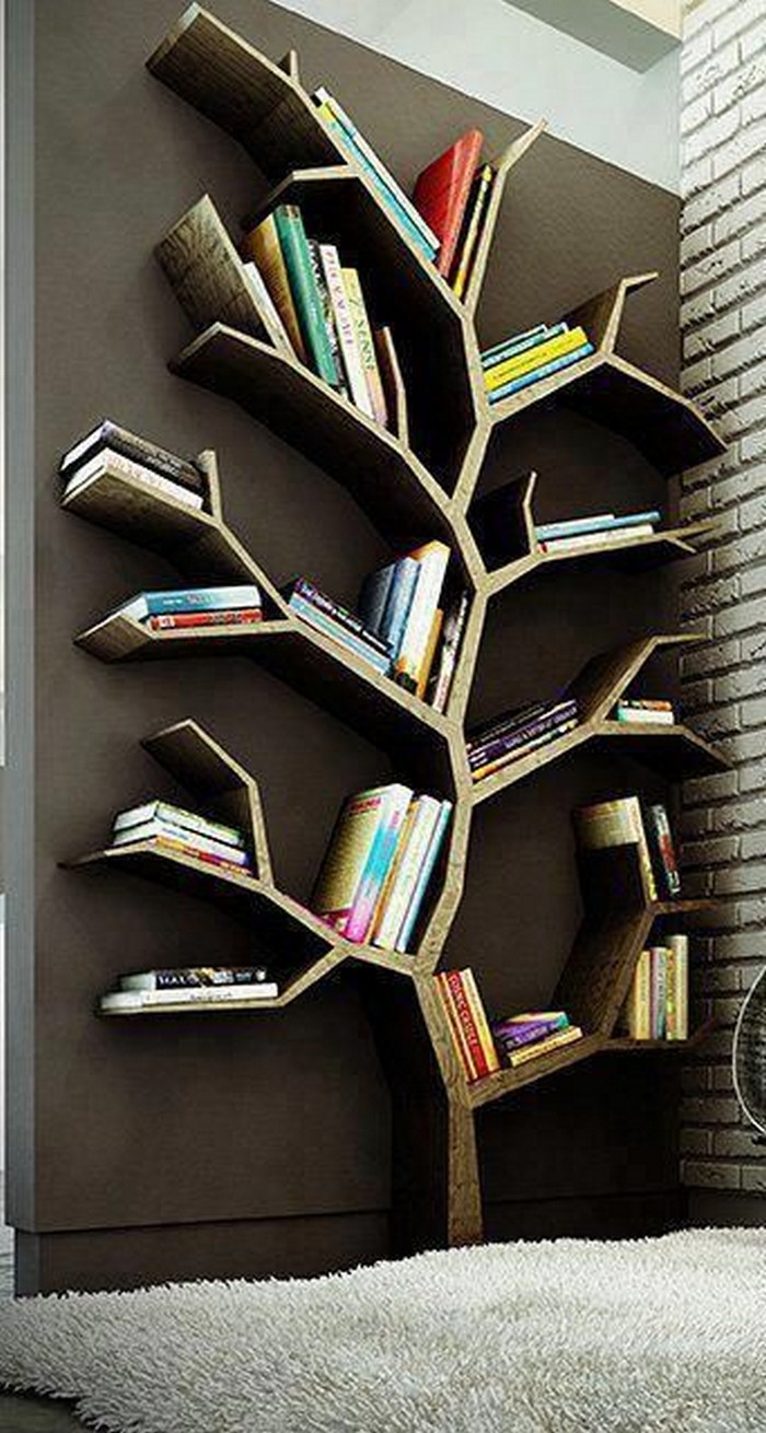Build Your Own Tree Shaped Bookshelf