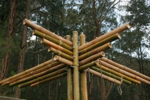 Look! No triangles in this sturdy bamboo construction!