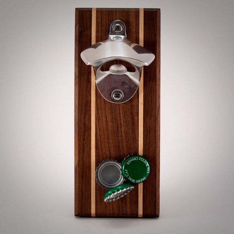 No more bottle caps lying around after a fun night of partying at home! Magnetic Catch Bottle Opener