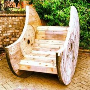 Turn a Cable Spool into a Rocking Chair