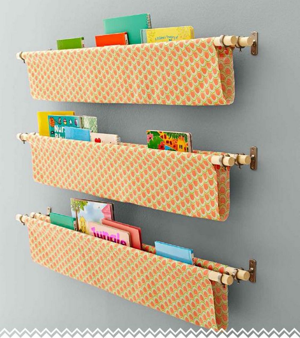 These book slings are perfect for those who need storage but has no enough wall space.