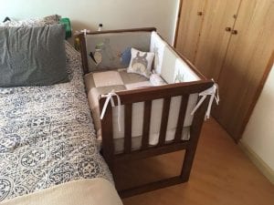 DIY Co-sleeper Crib - a great way to spend a good night's sleep with your baby!