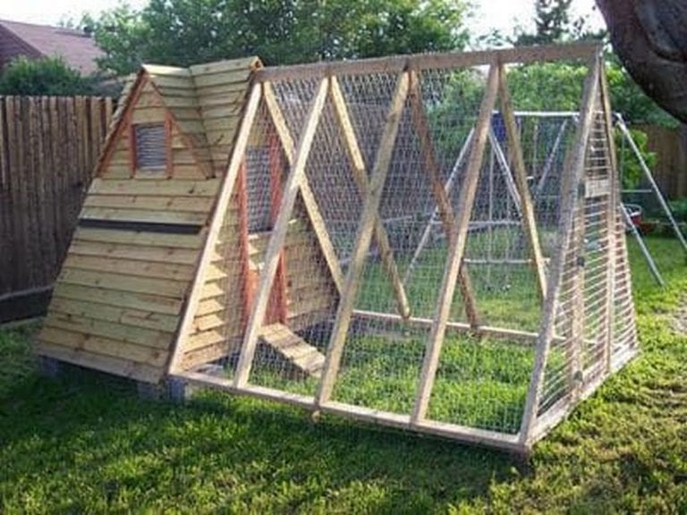 How to Build an A-Frame Chicken Coop - A Frame Chicken Coop 02 768x576