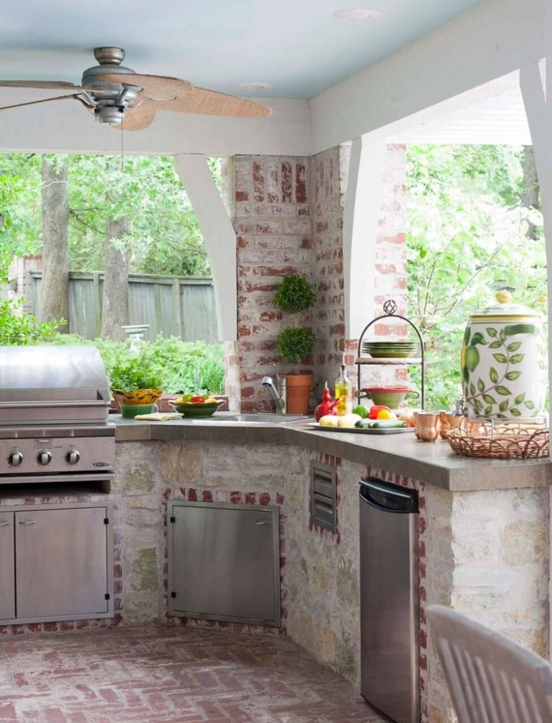 You should plan your outdoor kitchen as an extension of your indoor cooking space. 