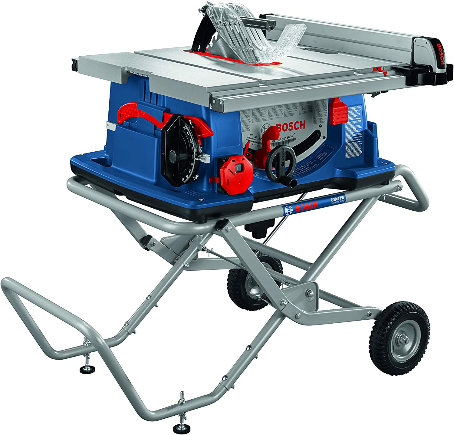 BOSCH 10 In. Worksite Table Saw with Gravity-Rise Wheeled Stand