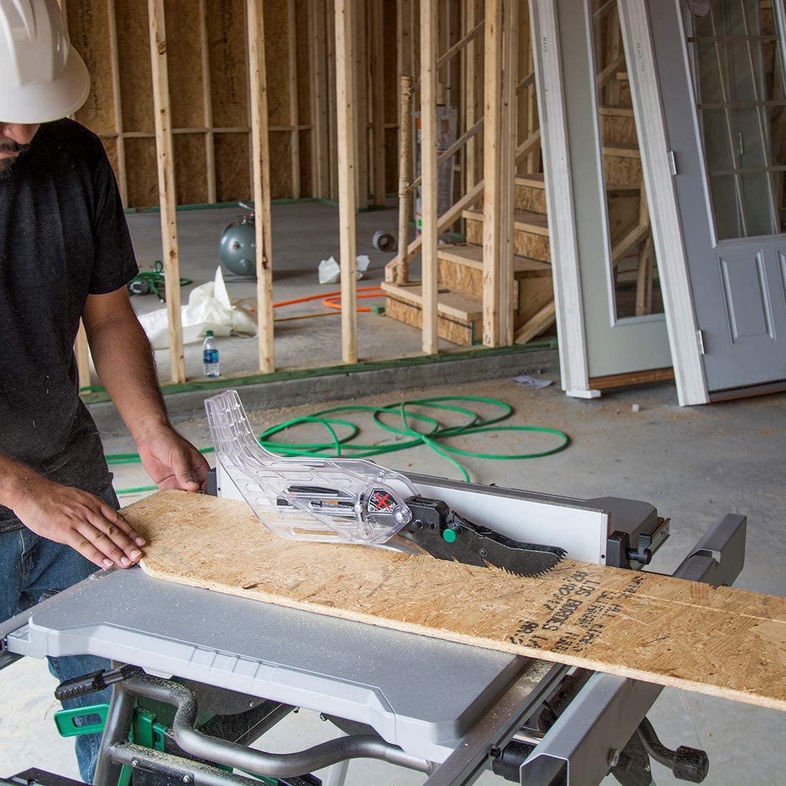 Heavy-duty table saws can handle any materials needed to finish the project.