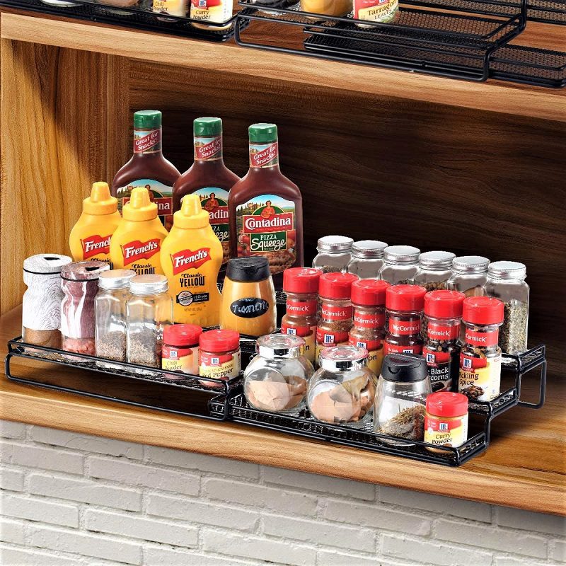 If you use a lot of spices when you cook, then you'll like the Gongshi Spice Rack Cabinet Organizer.