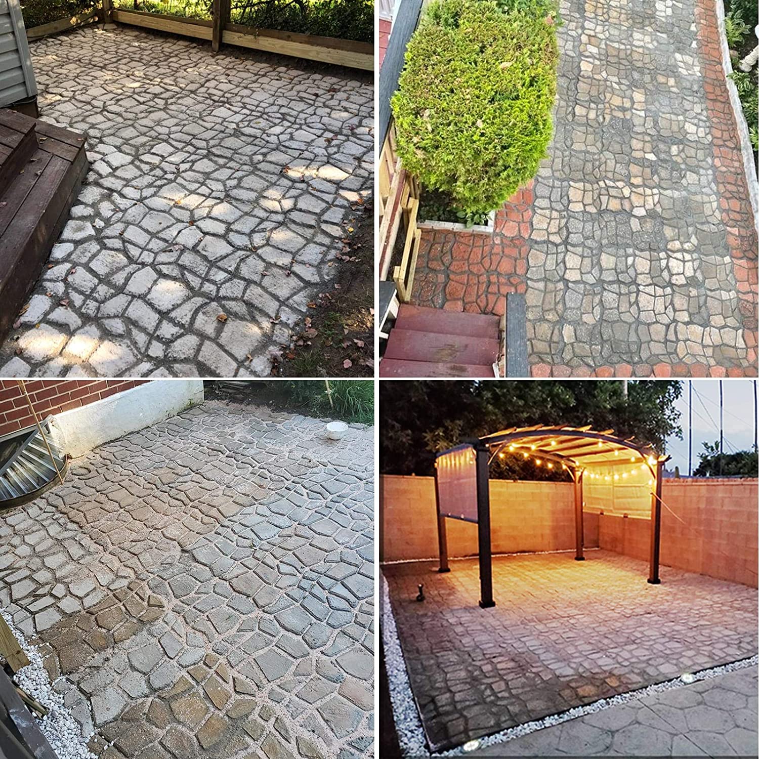 You have more options than you think when it comes to the molds needed to form a garden walkway.