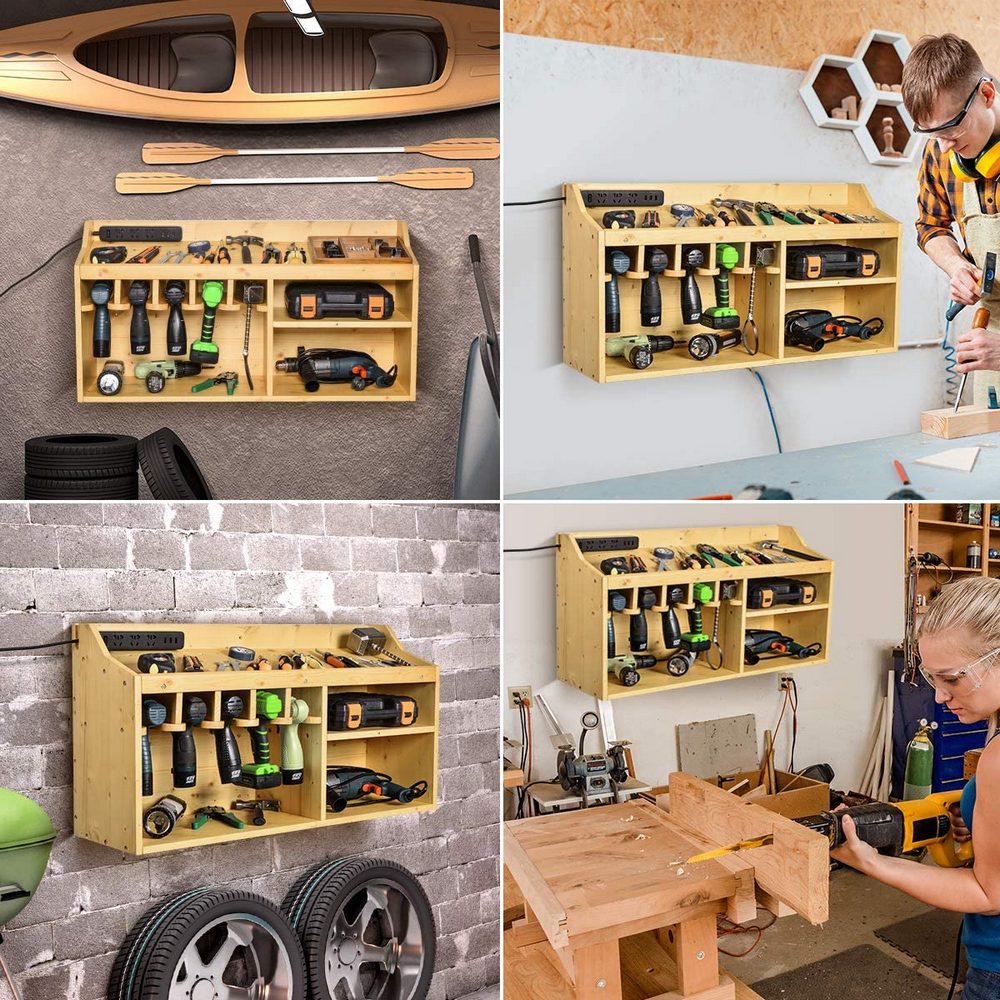 Using a power tool organizer has several advantages, including increased work efficiency, tool protection, and workspace optimization.