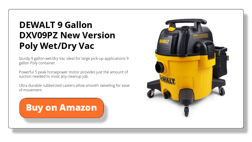 DEWALT 9 Gallon DXV09PZ Wet and Dry Vacuum