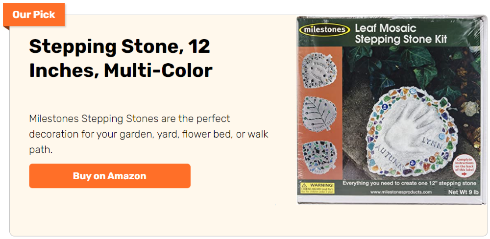 Stepping Stone, 12 Inches, Multi-Color