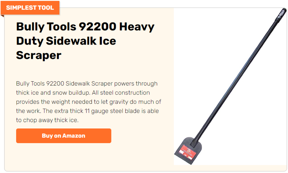 All Steel Ice / Sidewalk Scraper - Bully Tools, Inc.