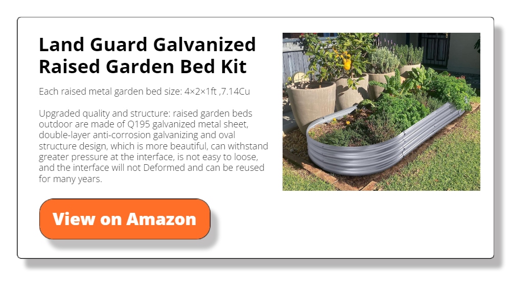 Land Guard Galvanized Raised Garden Bed Ki