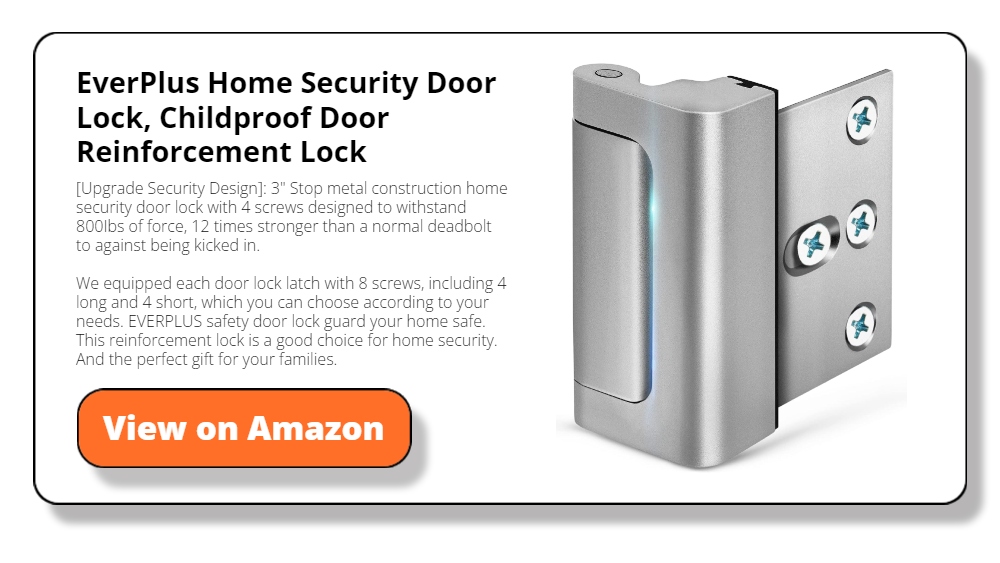 EverPlus Home Security Door Lock, Childproof Door Reinforcement Lock
