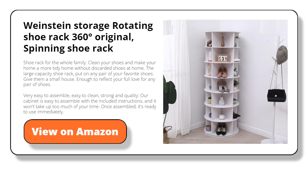 Weinstein storage Rotating shoe rack 360° original