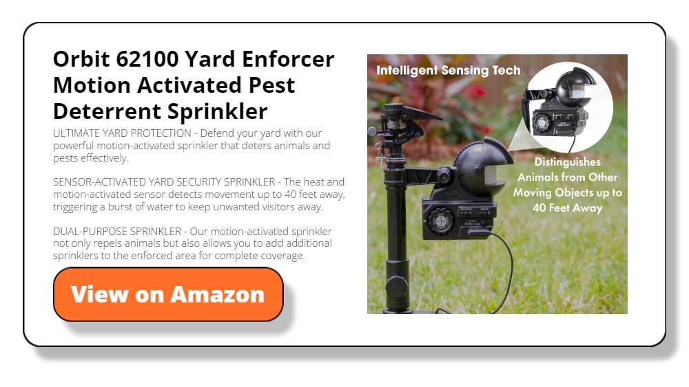 Orbit 62100 Yard Enforcer Motion Activated Pest Deterrent Sprinkler